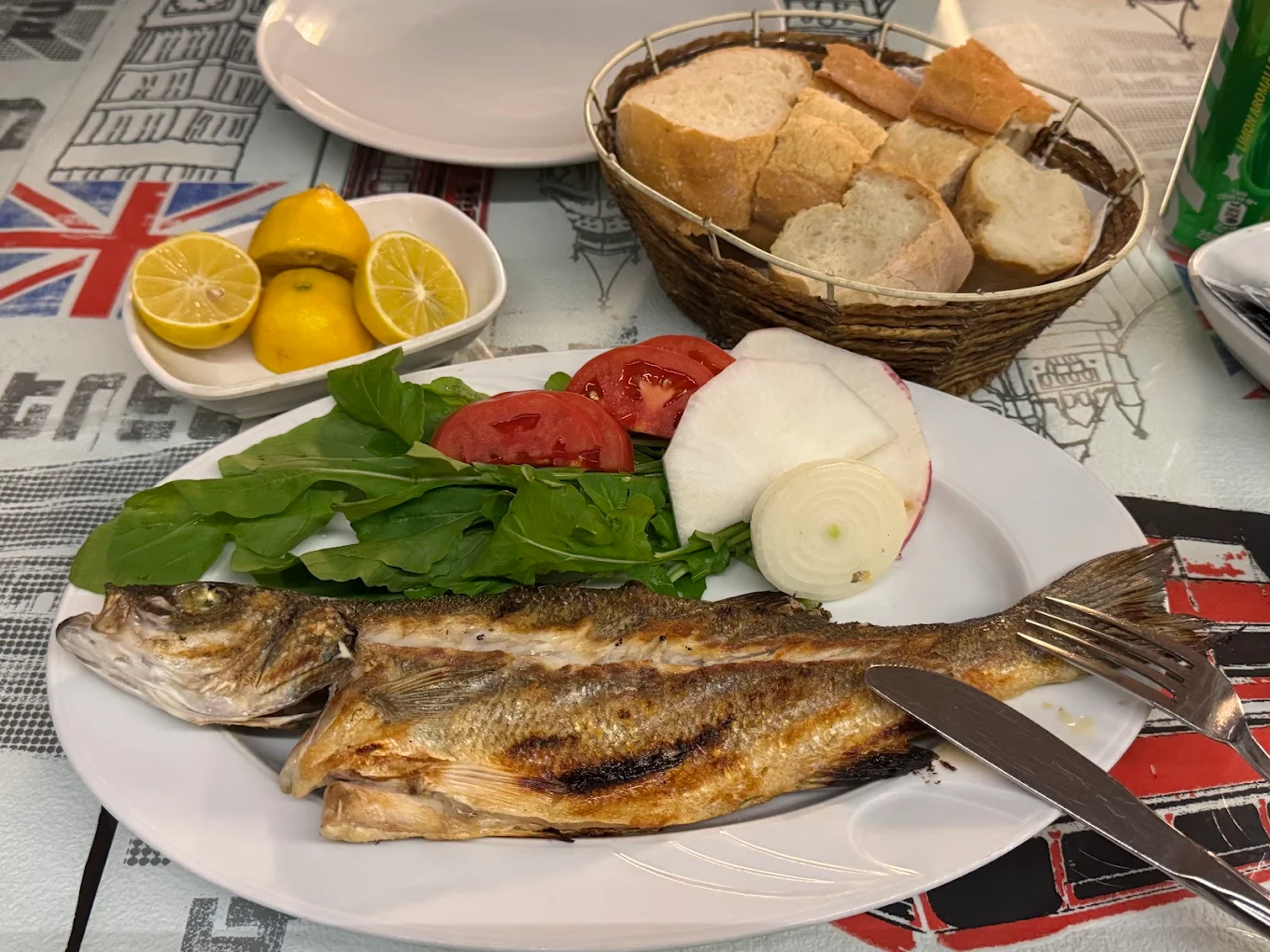 Izgara Balık Sunumu